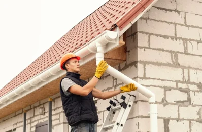 Pose et remplacement de gouttières à Jouhet